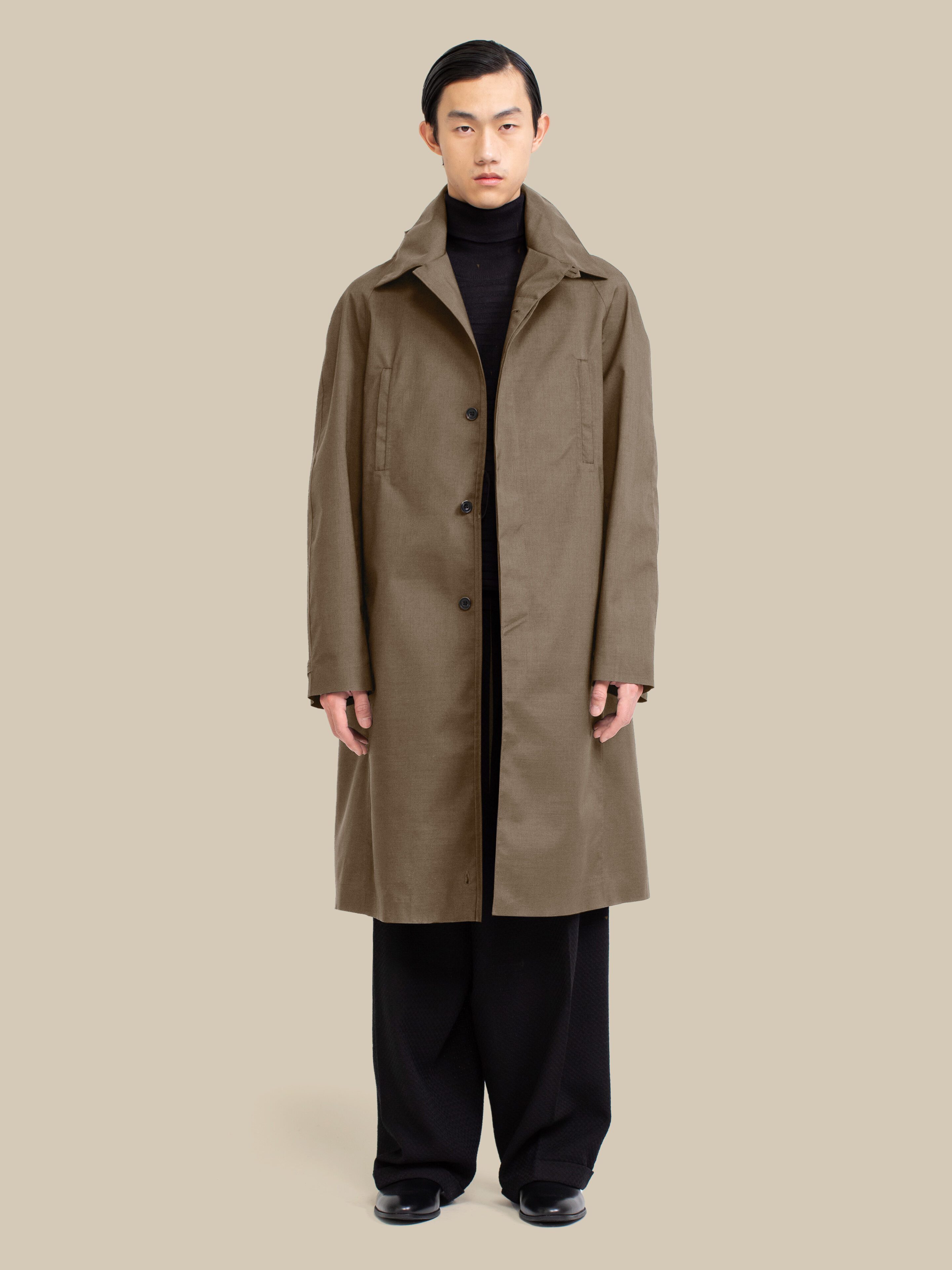 Fløyen Homme Knee Length / hopsack-chocolate-rose