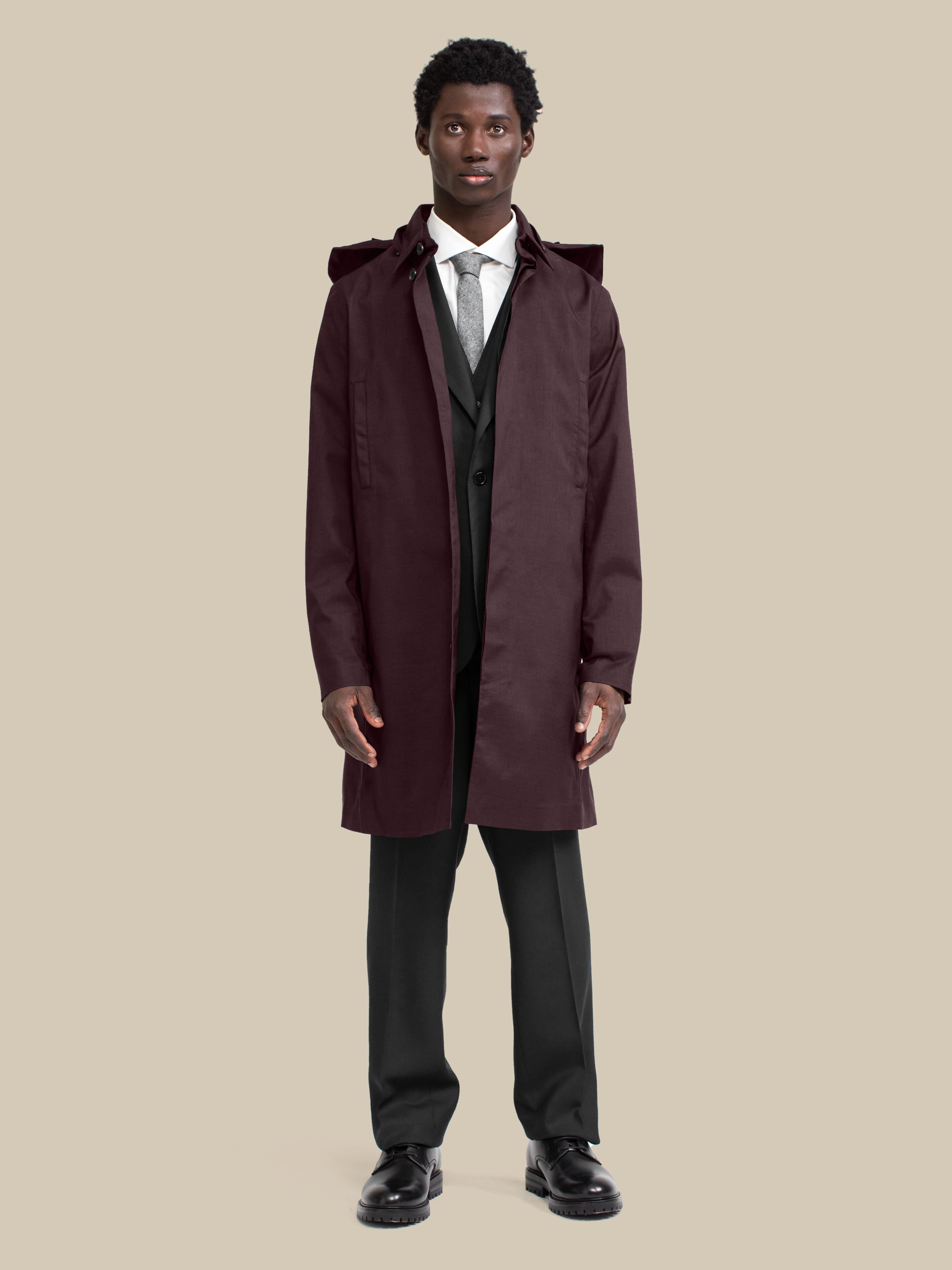 Single Breasted Homme / mixed-aubergine