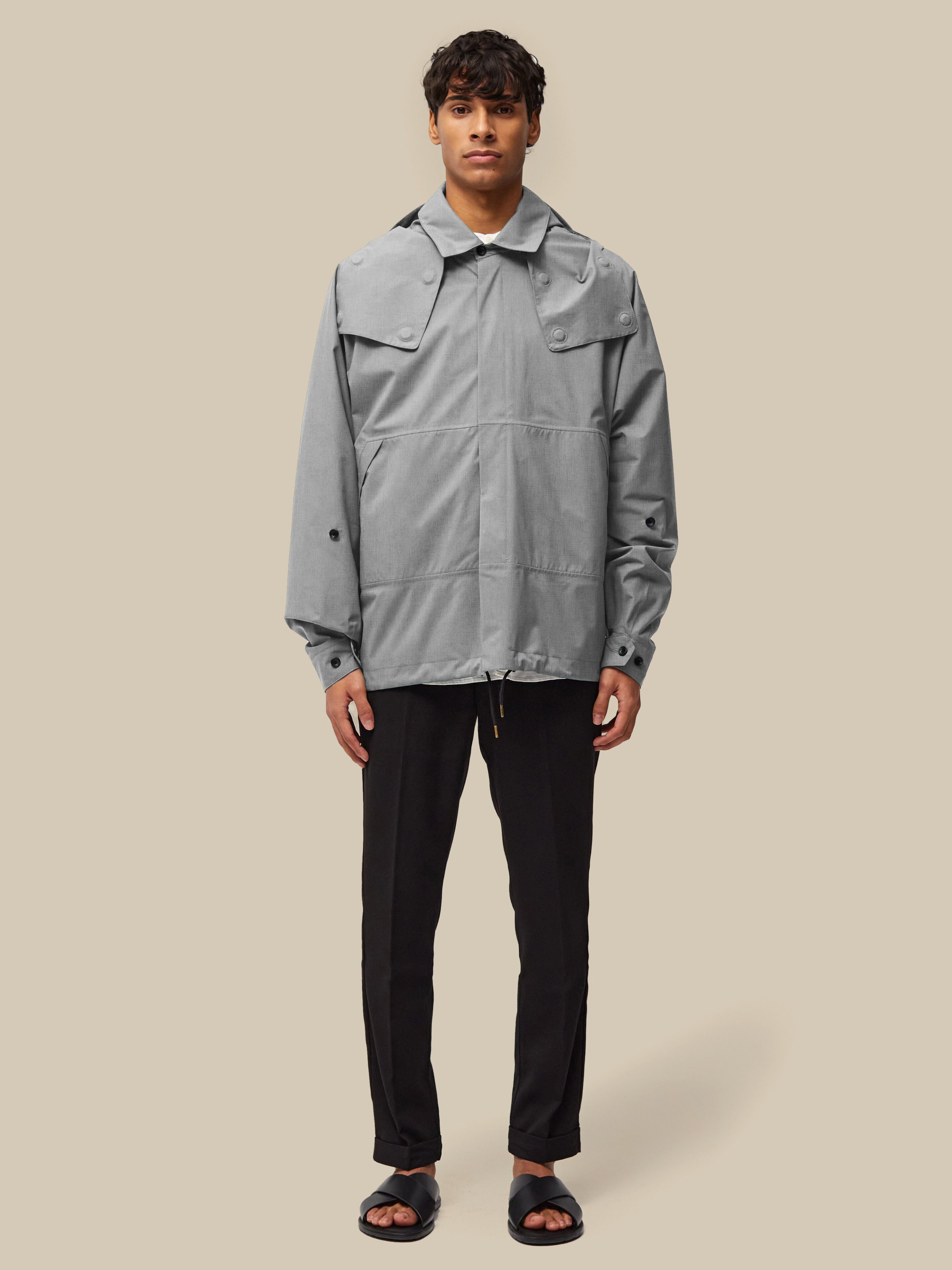 Harmattan Unisex Cropped / super-lightweight-melange-light-grey