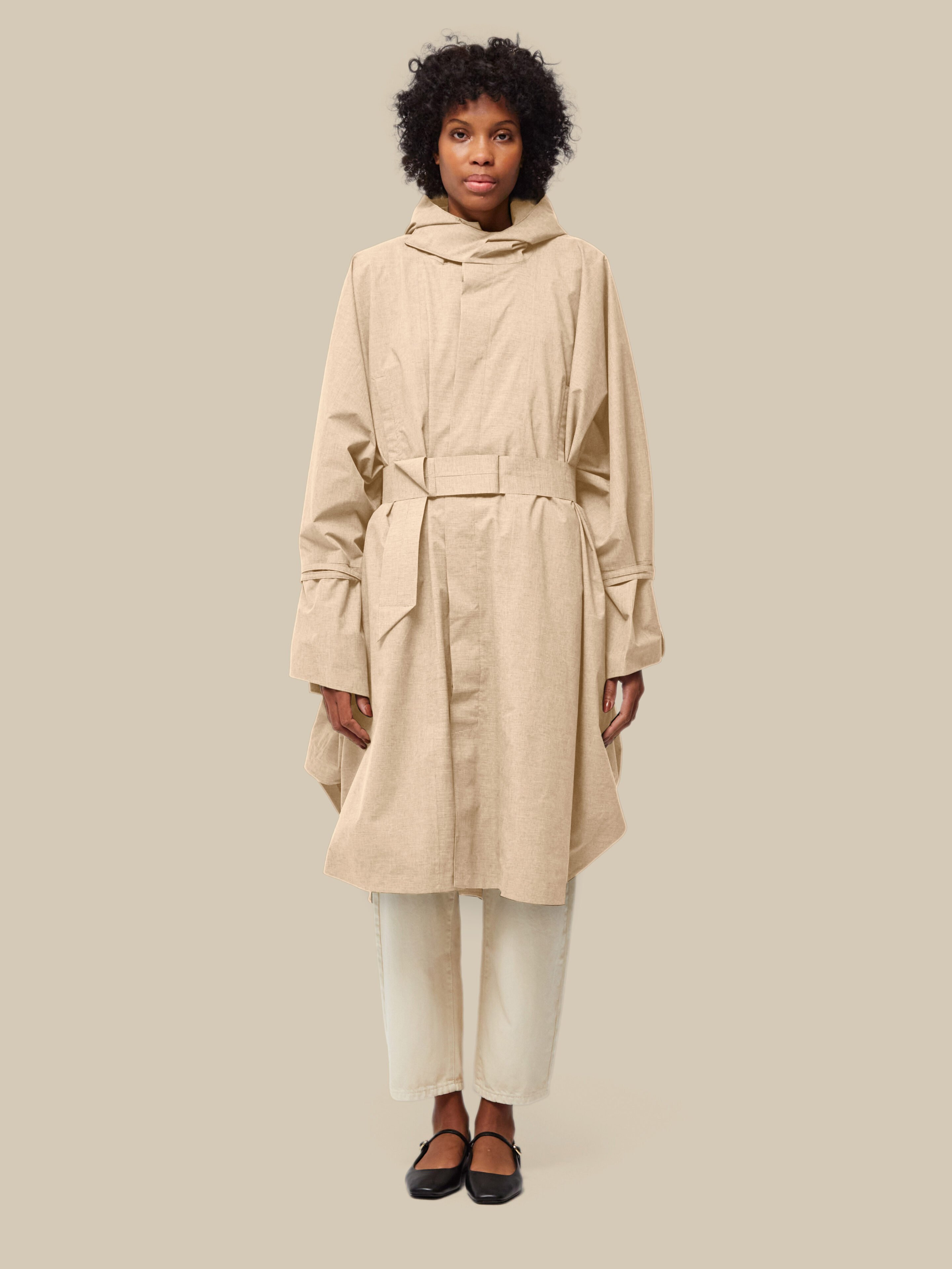 Raincho Unisex / super-lightweight-melange-sand